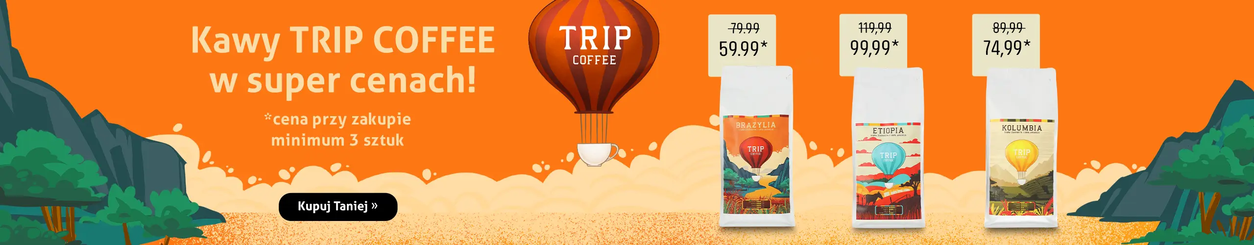 Kawy Trip Coffee w super cenach