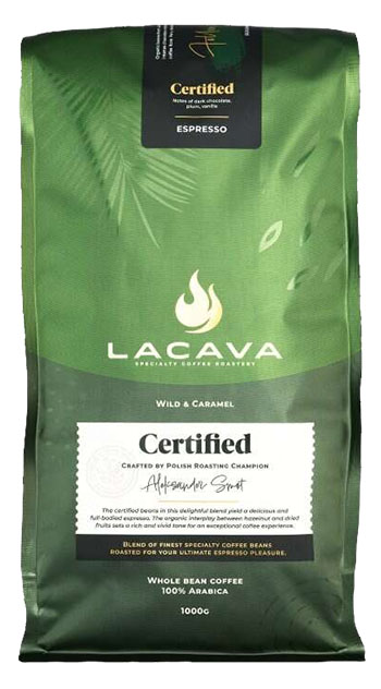 Kawa ziarnista LaCava Certified Espresso Blend BIO 1kg