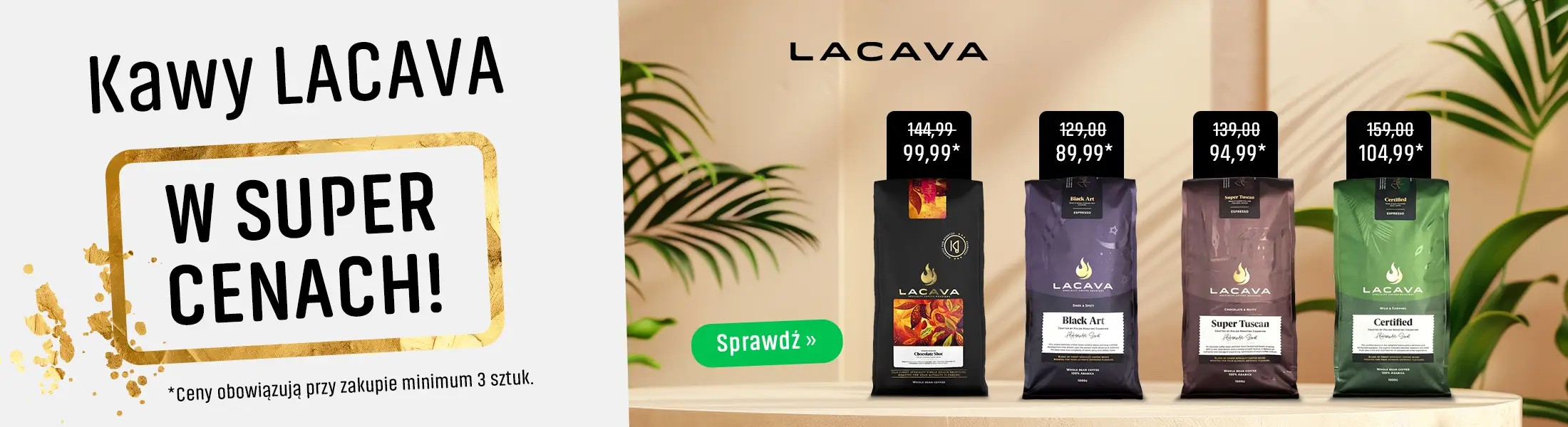 Kawy LaCava w super cenach