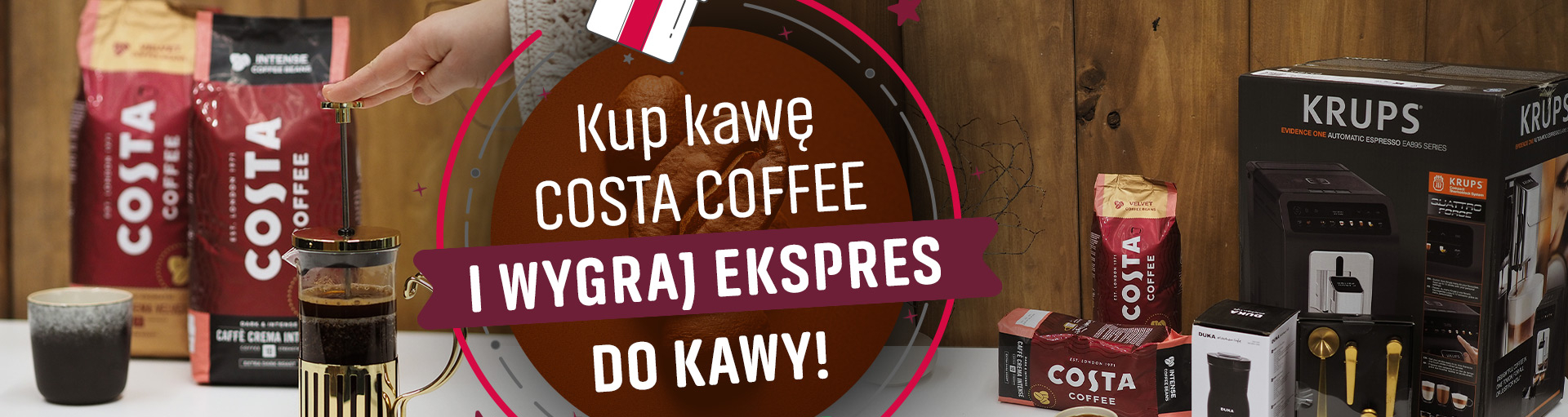 kup kawę Costa i wygraj ekspres do kawy