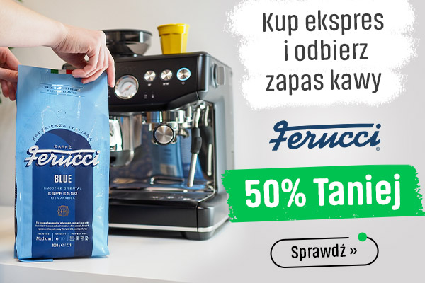 Kawa ziarnista Ferucci 50% taniej przy zakupie ekspresu