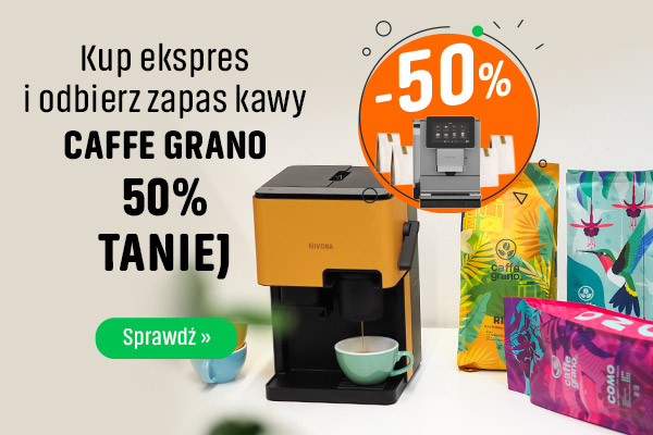 Kawa 50% taniej przy zakupie ekspresu