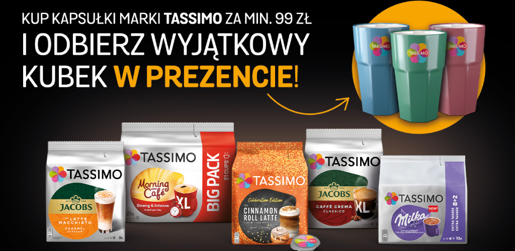 Kup kapsułki TASSIMO i odbierz kubek w prezencie