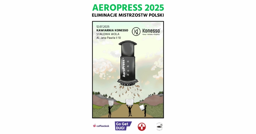 Eliminacje Mistrzostw Polski AeroPress 2025 - w Kawiarni Konesso już 12 lipca!