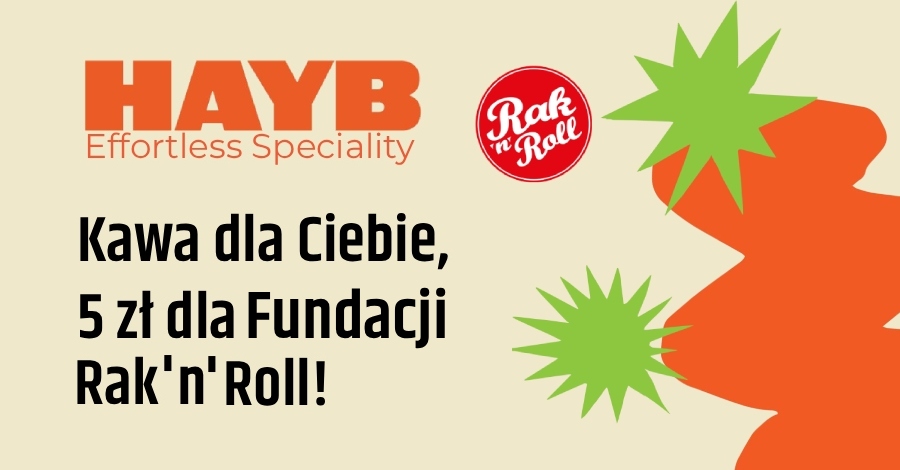 Kawa dla Ciebie, 5 zł dla Fundacji Rak'n'Roll!