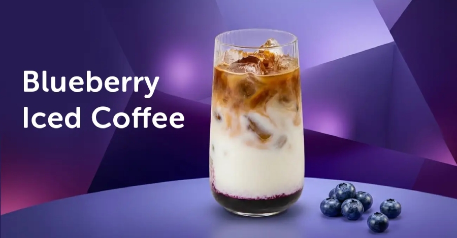 Blueberry Iced Coffee - prosty sposób na kawę jak z kawiarni
