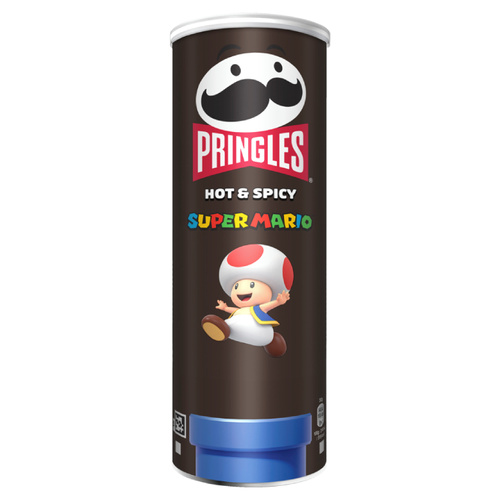 Chipsy Pringles Hot & Spicy Super Mario 165g - opinie w konesso.pl