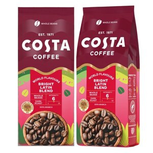 ZESTAW - Kawa ziarnista Costa Coffee Bright Blend 2x500g