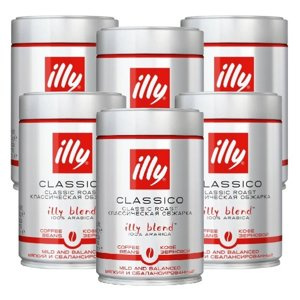 6x Kawa ziarnista illy Classico 250g