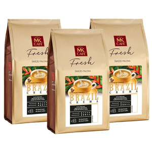 ZESTAW - Kawa ziarnista MK Cafe Fresh Brazil Crema 3x1kg