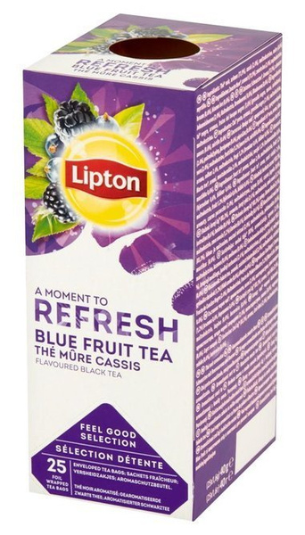 Czarna aromatyzowana herbata Lipton Classic Blue Fruit Tea 25x1,6g