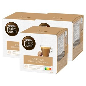 Kapsułki Nescafé Dolce Gusto Cortado Espresso Macchiato 3x16 sztuk