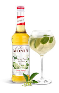 OUTLET - Syrop ELDERFLOWER MONIN 0,7 L - syrop z kwiatów czarnego bzu - opinie w konesso.pl