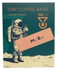 Drip Bag Coffee YoCo Coffee Mix Box Monosort 5x12g - opinie w konesso.pl