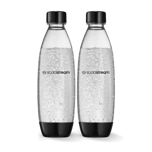 OUTLET - Butelki na wodę SodaStream Fuse 1l - Czarne dwupak - opinie w konesso.pl