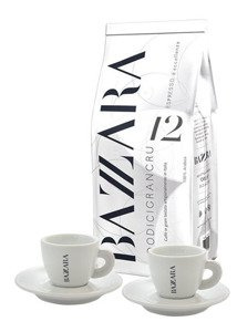 Bazzara Dodicigrancru 1kg + 2x filiżanka do kawy espresso