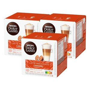 Kapsułki Nescafé Dolce Gusto Latte Macchiato Caramel 3x16 sztuk - opinie w konesso.pl