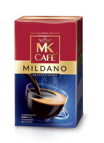 OUTLET - Kawa mielona MK Cafe Mildano 250g - bezkofeinowa - opinie w konesso.pl