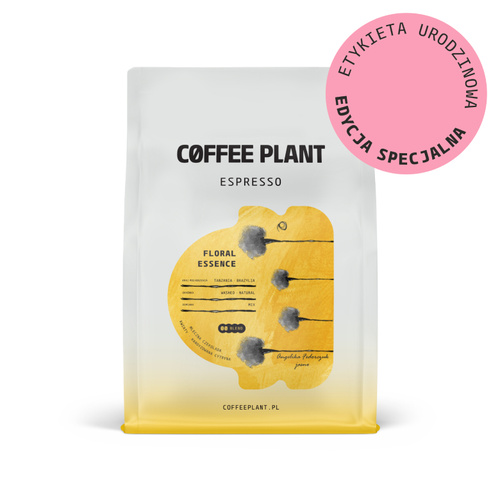 Kawa ziarnista COFFEE PLANT Espresso Floral Essence JASNO PROJEKTY 250g - opinie w konesso.pl