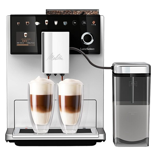 OUTLET 64898 - Ekspres do kawy Melitta LatteSelect F63/0-211 - Srebrno-czarny - opinie w konesso.pl