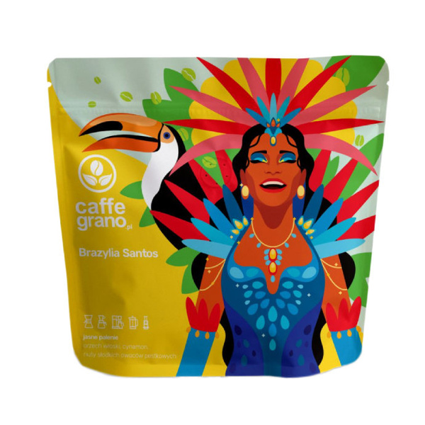 Kawa ziarnista Caffe Grano Brazylia Santos FILTR 250g