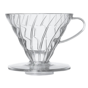 OUTLET - Plastikowy Drip Hario V60-02 - Przezroczysty - opinie w konesso.pl
