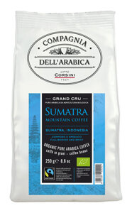 Kawa ziarnista Compagnia Dell'Arabica Sumatra Organic And Fairtrade 100% Arabica 250g - opinie w konesso.pl