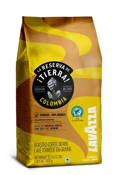 Kawa ziarnista Lavazza Tierra Colombia 100% Arabica 1kg