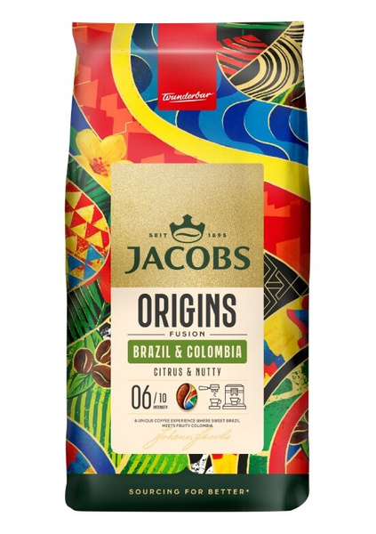 Kawa ziarnista Jacobs Origins Fusion Brazil & Colombia 1kg