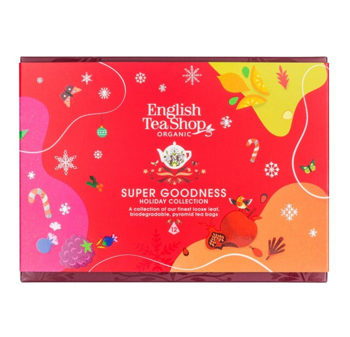 OUTLET - Świateczny zestaw piramidek English Tea Shop - Super Goodness 12x2g - NIEDOSTĘPNY - opinie w konesso.pl