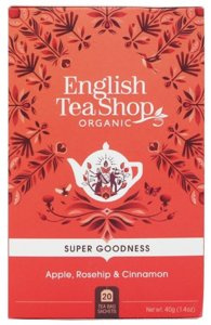 Ziołowa herbata English Tea Shop Apple Rosehip Cinnamon 20x2g - opinie w konesso.pl