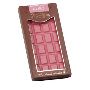 OUTLET - Różowa czekolada M.Pelczar Chocolatier Ruby - Naturalna 85g - opinie w konesso.pl