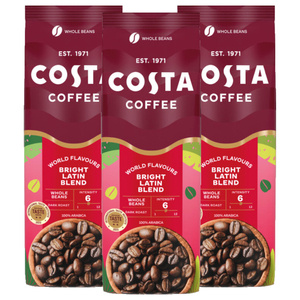 ZESTAW - Kawa ziarnista Costa Coffee Bright Blend 3x1kg