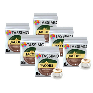 ZESTAW - Kapsułki Tassimo Jacobs Cappuccino Classico 6x8 szt.