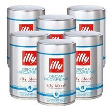 6x Kawa ziarnista illy Espresso Decaffeinato - bezkofeinowa 250g - opinie w konesso.pl