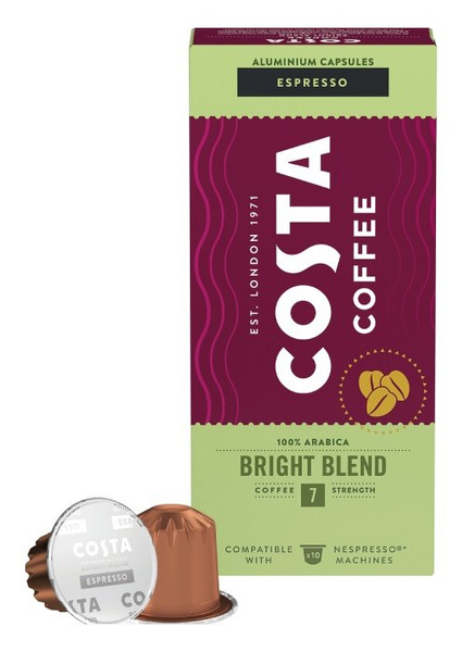 Kawa w kapsułkach Costa Coffee The Bright Blend kompatybilne z ekspresami Nespresso®* - 10 szt. - NIEDOSTĘPNY