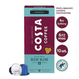 Kawa w kapsułkach Costa Coffee The Decaf Blend kompatybilne z ekspresami Nespresso®* - 10 szt. - NIEDOSTĘPNY - opinie w konesso.pl