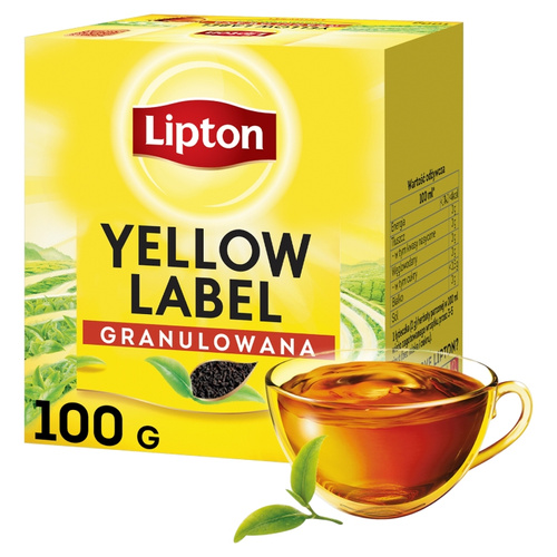 Herbata czarna granulowana Lipton Yellow Label 100g - opinie w konesso.pl