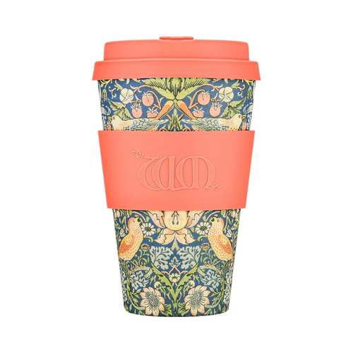 Kubek na wynos Ecoffee Cup William Morris Gallery 400ml - Strawberry Thief  - opinie w konesso.pl