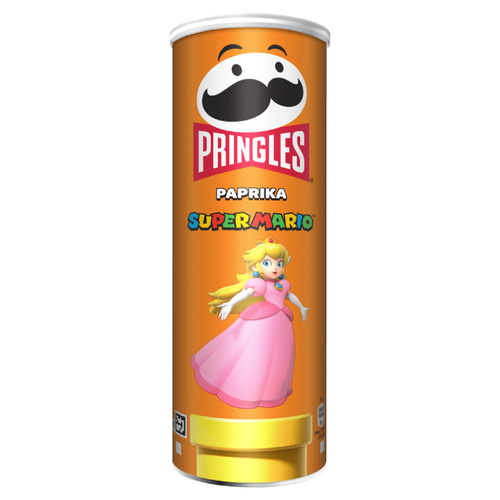 Chipsy Pringles Paprika Super Mario 165g - opinie w konesso.pl