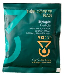 Drip Bag Coffee YoCo Coffee Ethiopia Gerbota 20x12g - opinie w konesso.pl