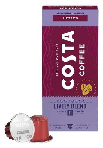 Kawa w kapsułkach Costa Coffee The Lively Blend kompatybilne z ekspresami Nespresso®* - 10 szt.- NIEDOSTĘPNY