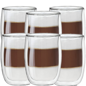 ZESTAW - 6x szklanka termiczna Cappuccino 210 ml