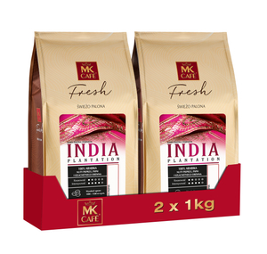 ZESTAW - Kawa ziarnista MK Cafe Fresh India Plantation 2x1kg