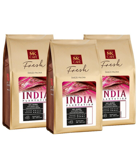 ZESTAW - Kawa ziarnista MK Cafe Fresh India Plantation 3x1kg