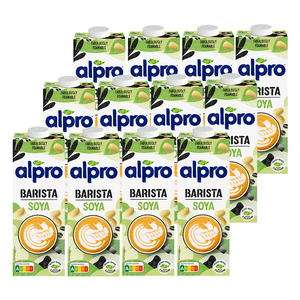 Alpro Barista Coconut Almond Oat & Soya 1lt Latte, Cappuccino, Coffee