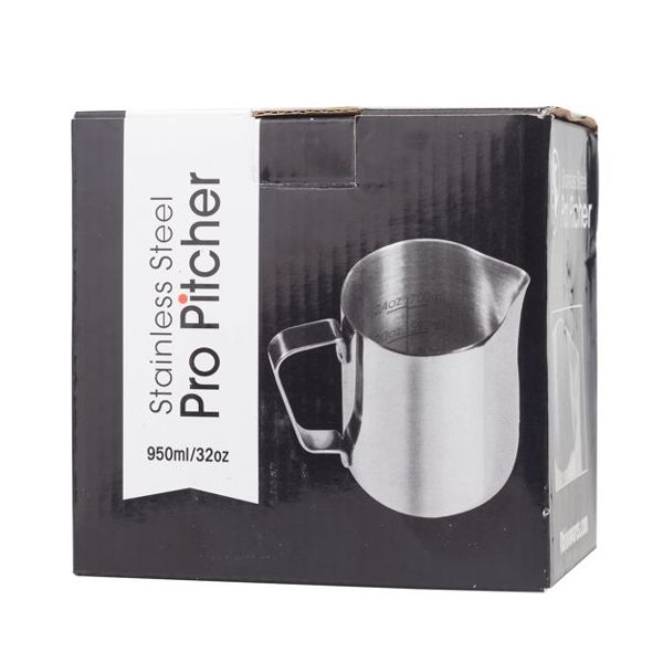 Rhino Stealth Milk Pitcher - White - 950ml/32oz