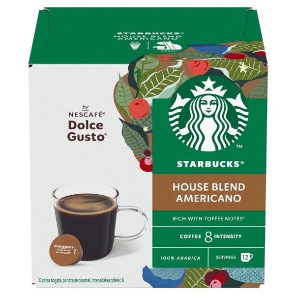 Kapsułki Nescafé Dolce Gusto STARBUCKS® Americano House Blend 12 sztuk