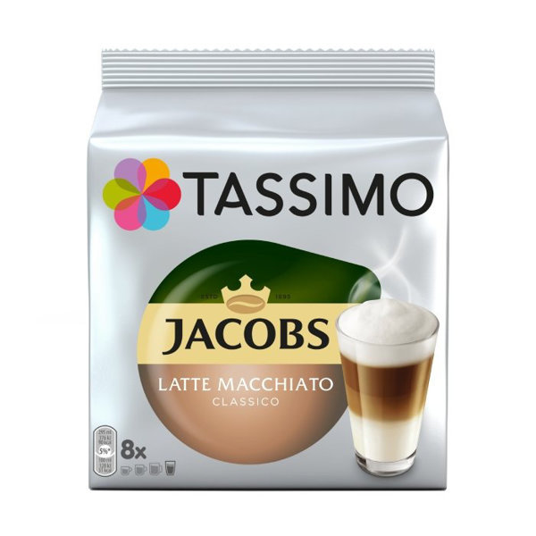 Kapsułki Tassimo Jacobs Latte Macchiato Classico 8 szt.