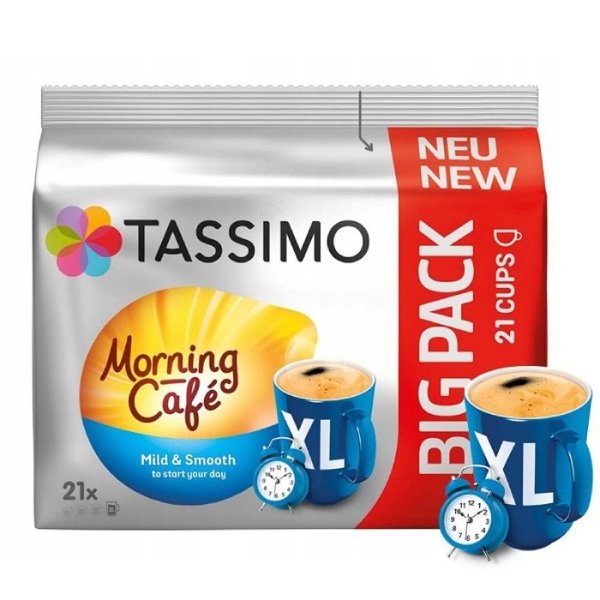 Kapsułki Tassimo Morning Cafe Mild & Smooth XL 21 szt.